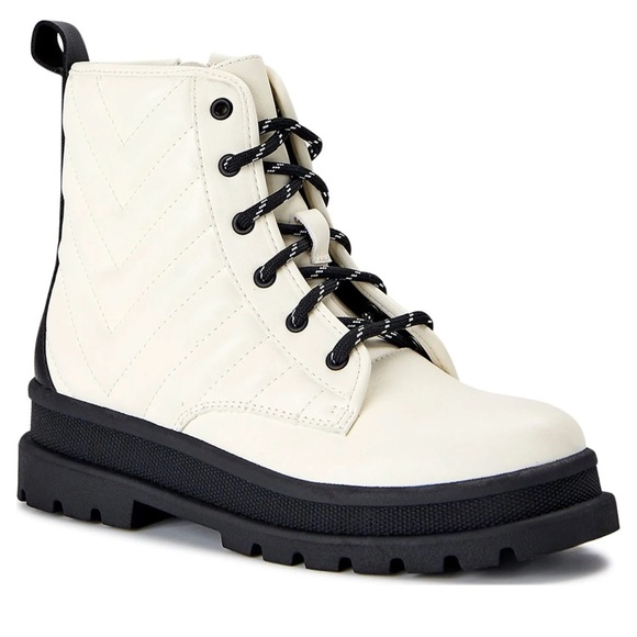 wonder nation Shoes - Wonder Nation Little Girl & Big Girl Quilted Combat Boot. Size 7